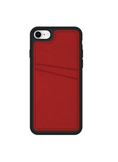 FitCase iPhone 7 / 8 Kılıf Proda Deri Çift Kartlık Cepli Kapak