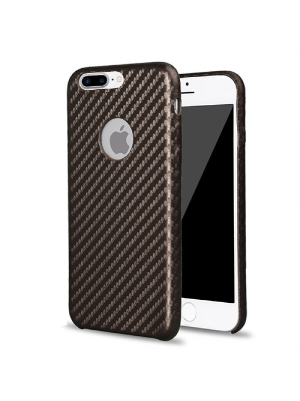 FitCase iPhone 7-8 Plus Carbon Desen Arka Kapak Kahverengi…