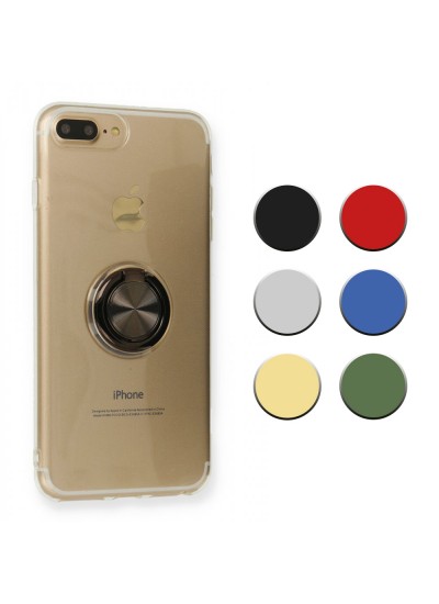 FitCase iPhone 7 Plus / 8 Plus Kılıf Gross Ring Şeffaf Arka Kapak