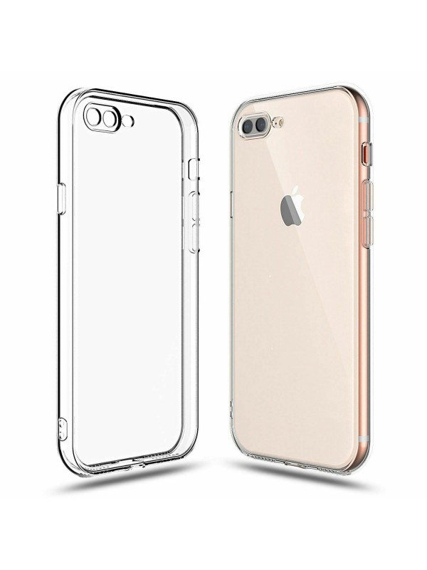 iPhone 7 Plus / 8 Plus Kılıf Kamera Korumalı Silikon Şeffaf Arka Kapak…