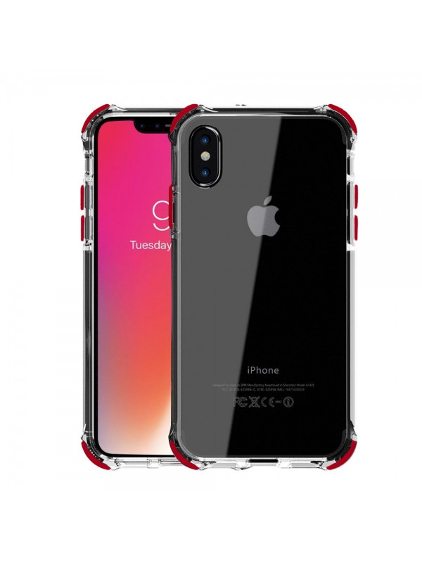 FitCase iPhone Xs Max Anti Shock Darbe Koruyucu Silikon Arka Kapa…