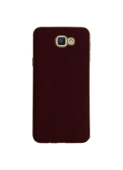 FitCase Kadife Laser Galaxy J5 Prime (G570) Silikon Arka Kapak Bordo