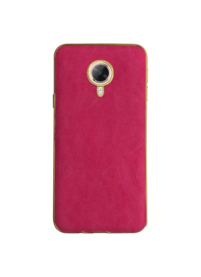 FitCase Kadife Laser GM 5 Plus Silikon Arka Kapak Pembe