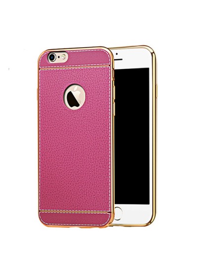 FitCase Laser Elegant iPhone 7-8 Silikon Arka Kapak Pembe