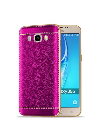 FitCase Laser Elegant Samsung Galaxy J510 (2016) Silikon Arka Kapak Pembe