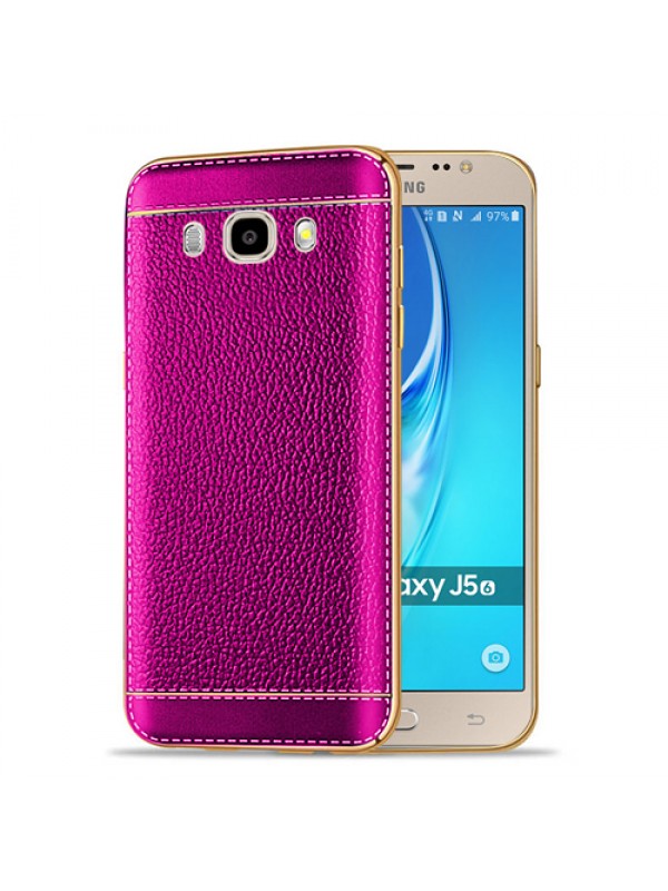 FitCase Laser Elegant Samsung Galaxy J510 (2016) Silikon Arka Kapak Pembe…
