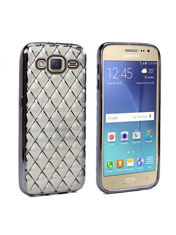 FitCase Laser Galaxy J2 (J200) Baklava Desenli Silver…