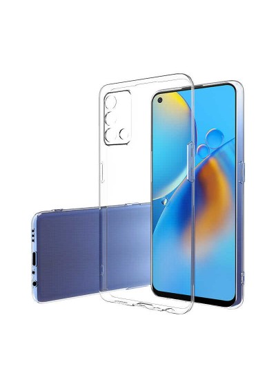 Oppo A74 Kılıf Kamera Korumalı Silikon Şeffaf Arka Kapak