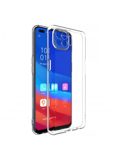 Oppo Reno4 Lite Kılıf Kamera Korumalı Silikon Şeffaf Arka Kapak