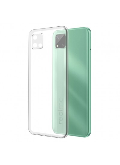 Realme C11 2021 Kılıf Kamera Korumalı Silikon Şeffaf Arka Kapak