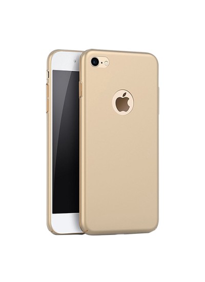 FitCase Rubber iPhone 5-5S Kılıf Sert Arka Kapak Gold