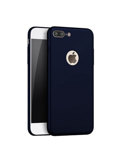 FitCase Rubber iPhone 7 Kılıf Sert Arka Kapak Lacivert