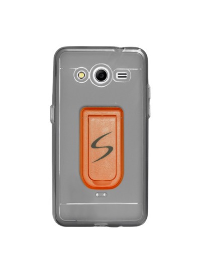 FitCase Samsung Core 2 G355 Standlı TPU Kılıf Siyah