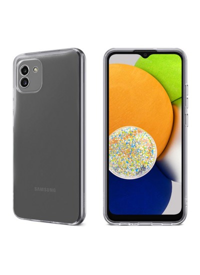 Samsung Galaxy A03 Kılıf Kamera Korumalı Silikon Şeffaf Kapak