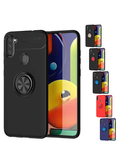 FitCase Samsung Galaxy A11 (A115) Kılıf Auto Focus Ring Arka Kapak