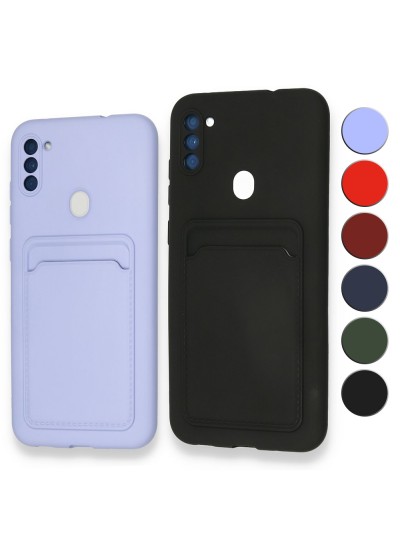 FitCase Samsung Galaxy A11 Cardy Soft Kartlık Cepli Silikon Kapak