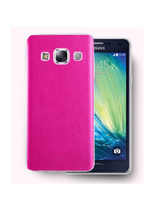 FitCase Samsung Galaxy A3 (A300) Kılıf Deri Dokulu Arka Kapak Pembe…