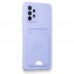 FitCase Samsung Galaxy A32 Cardy Soft Delikli Kartlık Cepli Silikon Kapak