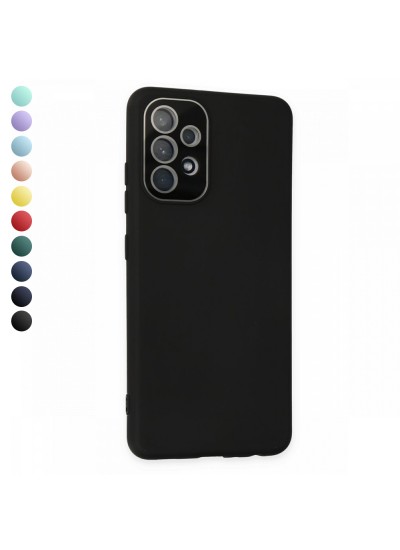 FitCase Samsung Galaxy A32 Glass Kamera Korumalı Lansman Silikon Kapak