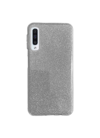 FitCase Samsung Galaxy A50 (A505) 3in1 Simli Silikon Arka Kapak Gri
