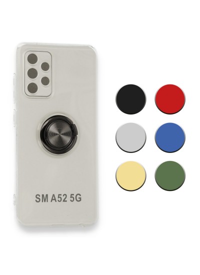 FitCase Samsung Galaxy A52 (A525) Kılıf Gross Ring Şeffaf Arka Kapak