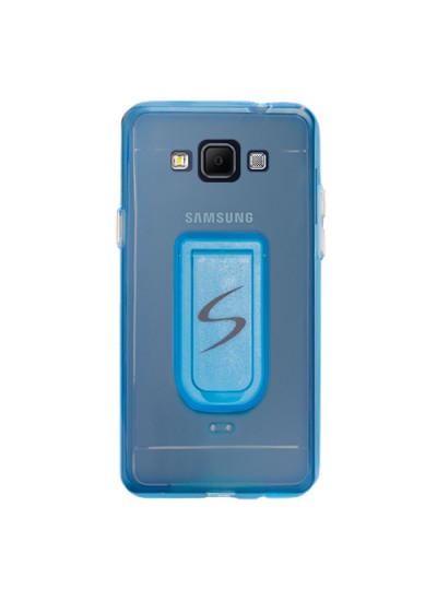 FitCase Samsung Galaxy A7 (A700) Standlı TPU Kılıf Mavi