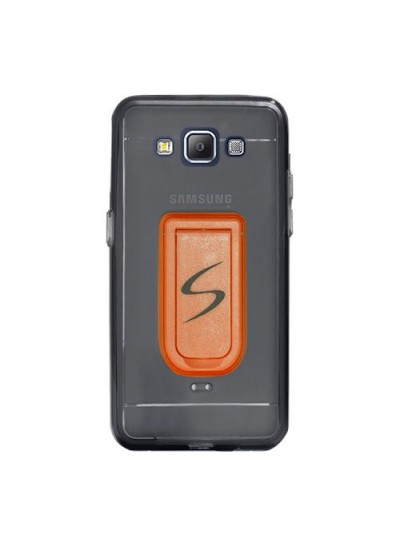 FitCase Samsung Galaxy A7 (A700) Standlı TPU Kılıf Siyah