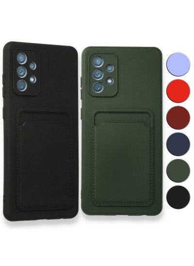 FitCase Samsung Galaxy A72 Cardy Soft Kartlık Cepli Silikon Kapak