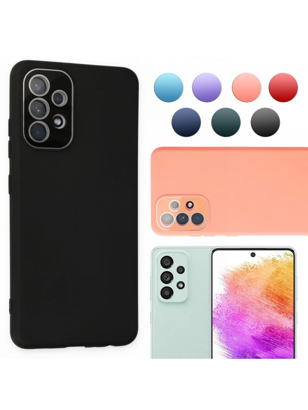 FitCase Samsung Galaxy A73 5G Glass Kamera Korumalı Lansman Sili…