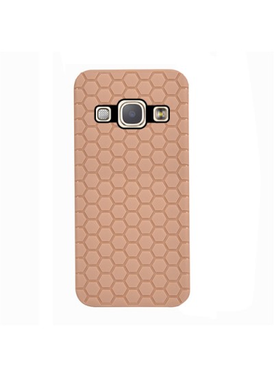 FitCase Samsung Galaxy A8 (A800) TPU Beehive Serisi Arka Kapak Gold