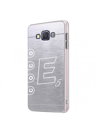 FitCase Samsung Galaxy E5 (E500) Metal TPU Arka Kapak Füme