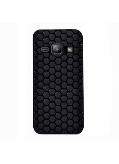 FitCase Samsung Galaxy J1 (J100) TPU Beehive Serisi Arka Kapak Siyah