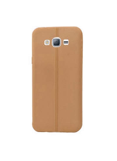 FitCase Samsung Galaxy J3 (J300) Ultra İnce Dikişli TPU Arka Kapak Gold