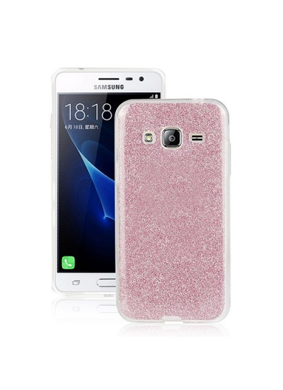 FitCase Samsung Galaxy J5 (J500) Simli Arka Kapak Pembe