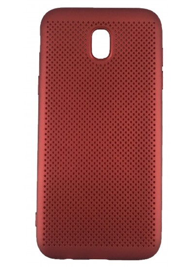 FitCase Samsung Galaxy J5 Pro (J530) Kılıf Point Sert Arka Kapak Kırmızı