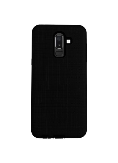 FitCase Samsung Galaxy J8 (J810) Kılıf New YouYou Arka Kapak Siyah