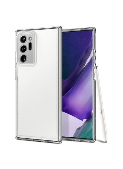 Samsung Galaxy Note 20 Ultra Kılıf Kamera Korumalı Silikon Şeffaf Kapak