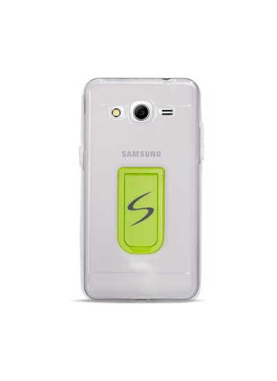 FitCase Samsung Grand Prime (G530) Standlı TPU Kılıf Şeffaf