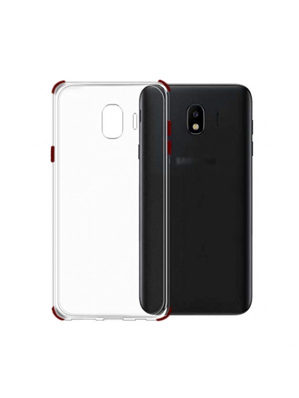 FitCase Samsung J2 Core Anti Shock Darbe Koruyucu Silikon Arka Kapak Kırm…