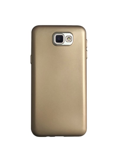 FitCase Samsung J5 Prime (G570) Metal Kamera Korumalı Silikon Arka Kapak Gold