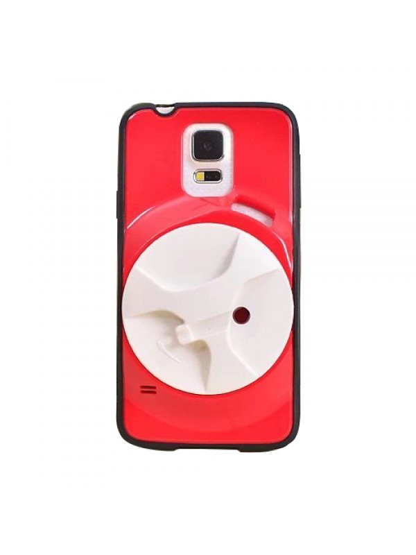 FitCase Samsung S5 (G900) Kulaklık Makaralı Arka Kapak Kırmızı…
