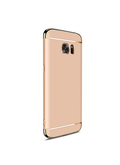FitCase Samsung S7 EDGE (G935) Golden Frame Arka Kapak Gold