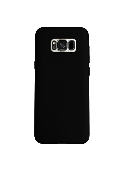 FitCase Samsung S8 Plus (G955) Metal Kamera Korumalı Silikon Arka Kapak Siyah