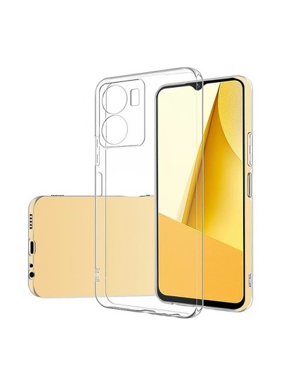 Vivo Y16 Kılıf Kamera Korumalı Silikon Şeffaf Arka Kapak