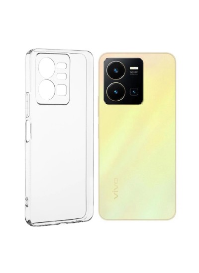 Vivo Y35 Kılıf Kamera Korumalı Silikon Şeffaf Arka Kapak