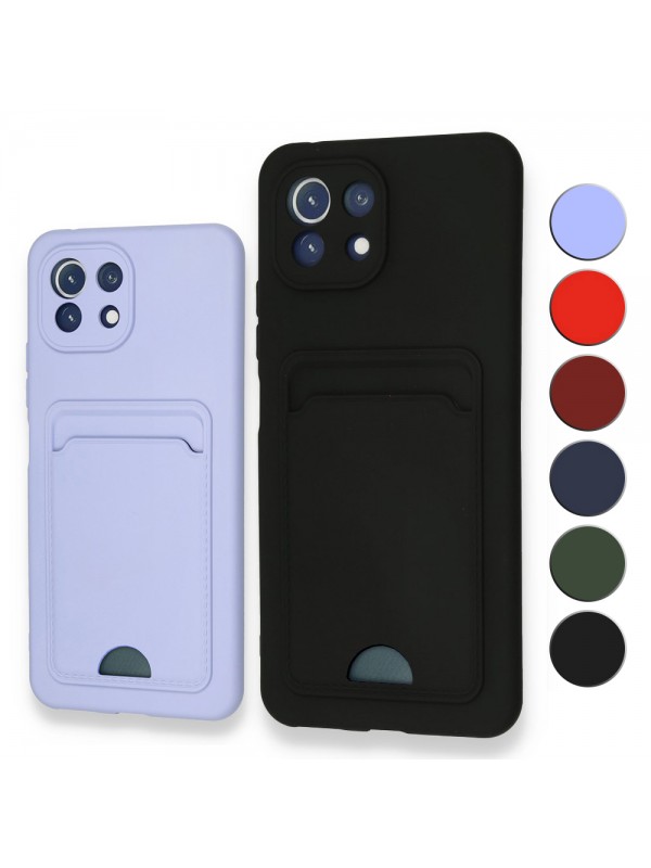 FitCase Xiaomi Mi 11 Lite Cardy Soft Delikli Kartlık Cepli Silikon Kapak…