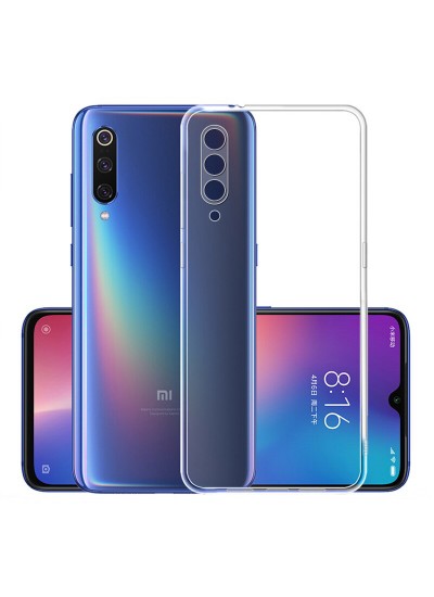 Xiaomi Mi 9 SE Kılıf Kamera Korumalı Silikon Şeffaf Arka Kapak