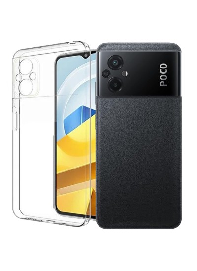 Xiaomi Poco M5 Kılıf Kamera Korumalı Silikon Şeffaf Arka Kapak