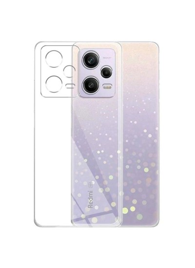 Xiaomi Poco X5 5G Kılıf Kamera Korumalı Silikon Şeffaf Arka Kapak