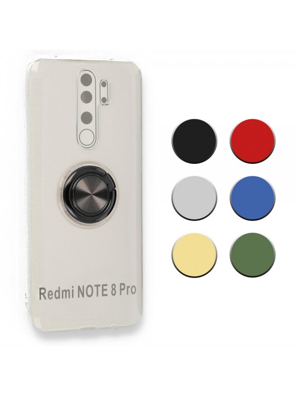 FitCase Xiaomi Redmi Note 8 Pro Kılıf Gross Ring Şeffaf Arka Kapak&hellip;